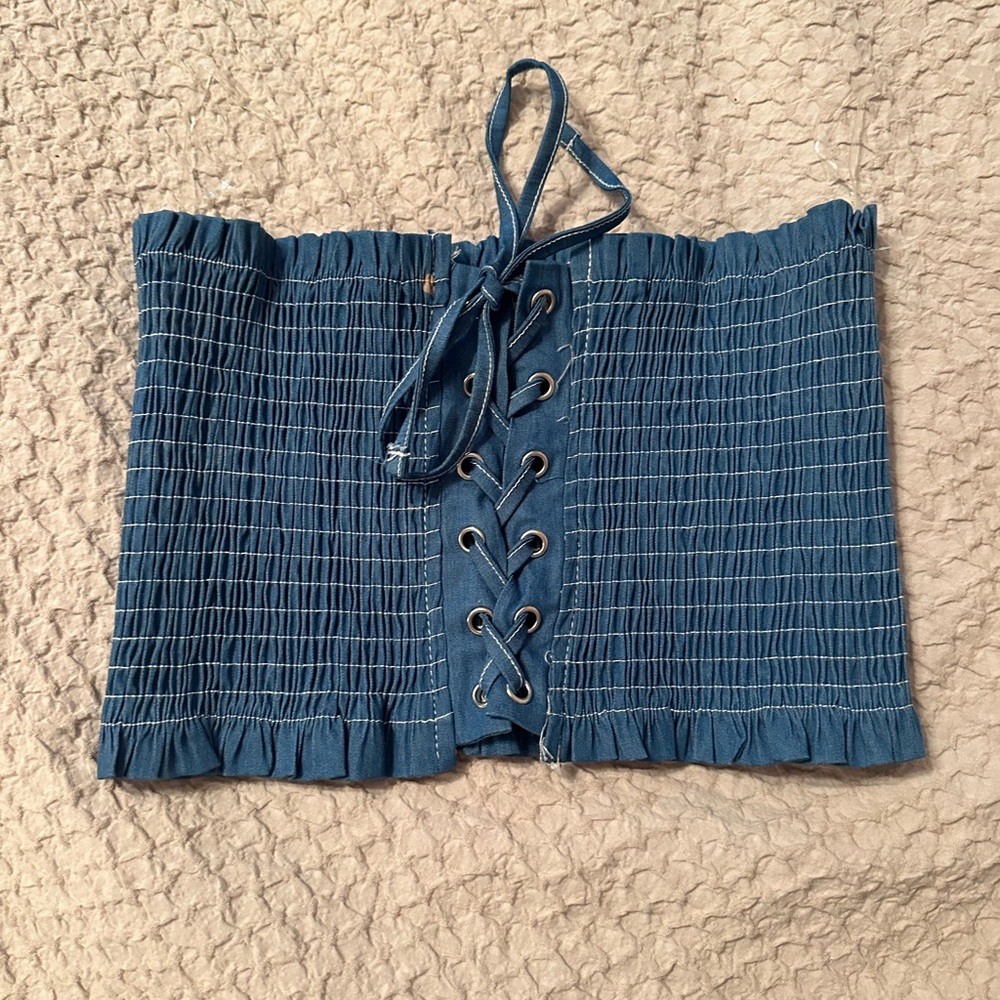 Blue Tube Top